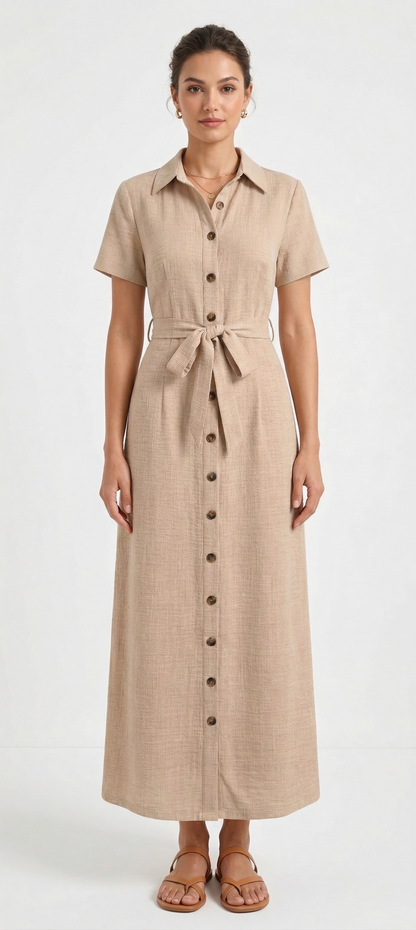 Montclair Button Dress – Elegant Summer Dress
