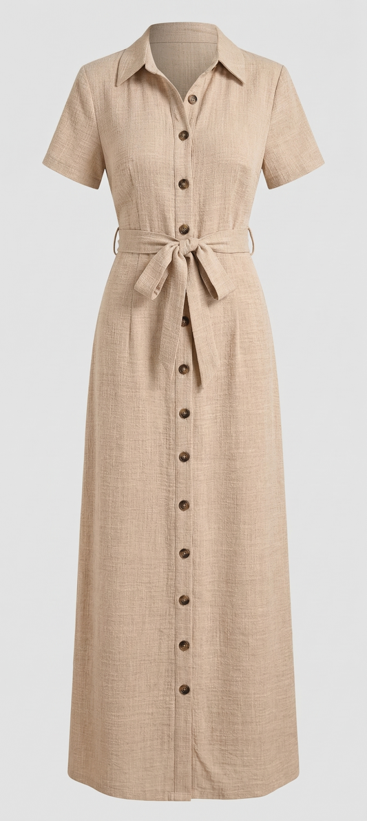 Montclair Button Dress – Elegant Summer Dress
