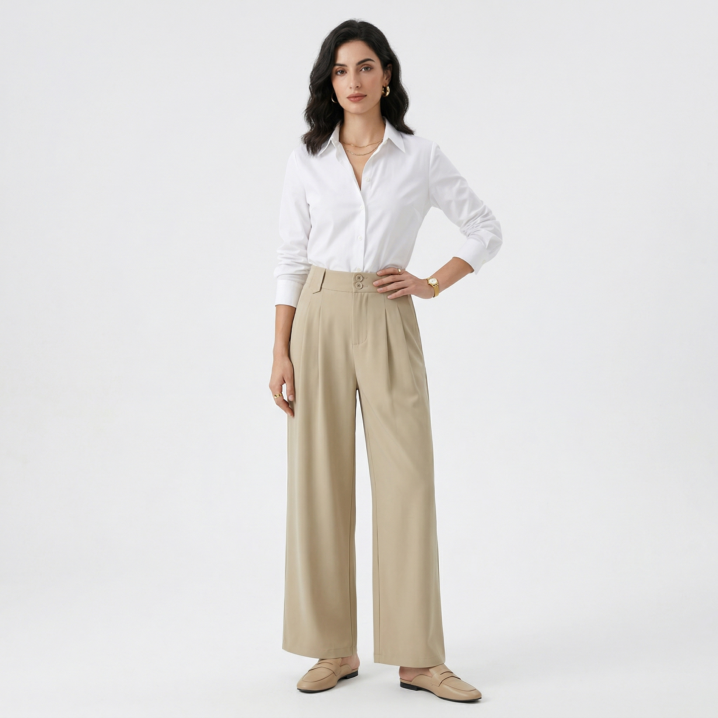 Cambridge Tailored Trousers – Straight Leg Pants
